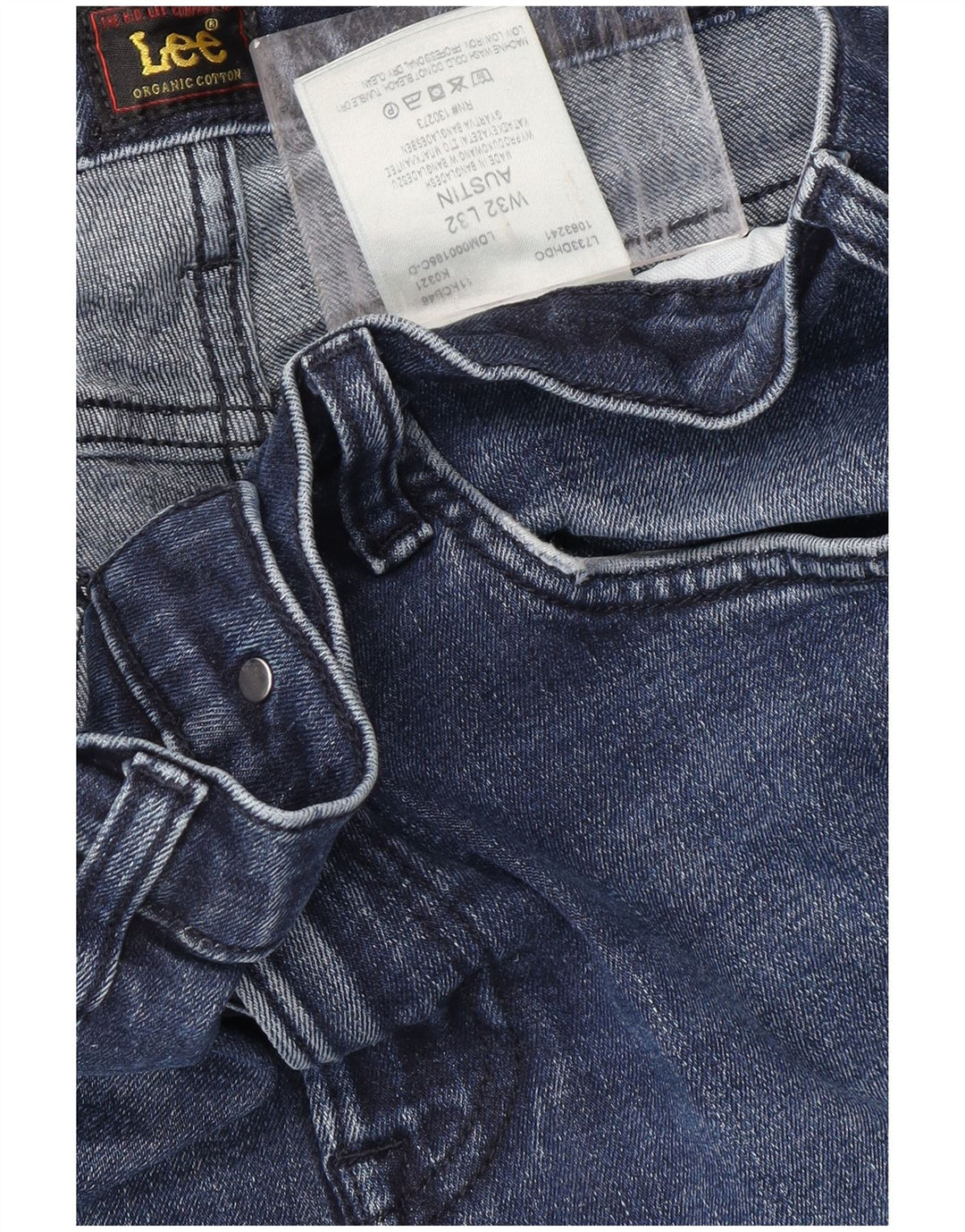LEE Masculino Austin Tapered Jeans W32 L32 Azul Algodão