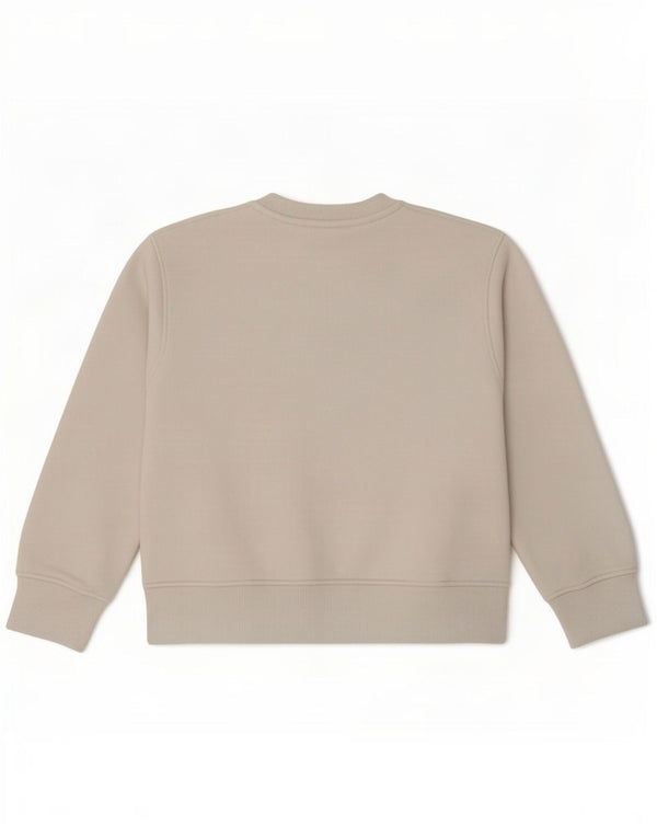 Moletom Zara feminino cropped UK 10 pequeno algodão branco