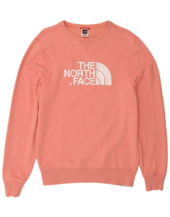 The North Face Mens Graphic Moletom Jumper Pequeno Algodão Rosa