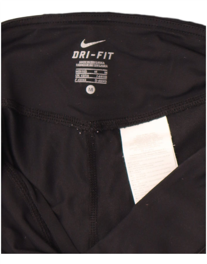 Leggings Nike Capri Femininas UK 12/14 Médio Preto Nylon