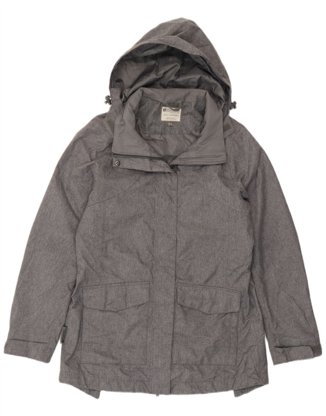 Jaqueta corta-vento feminina Mountain Warehouse Reino Unido 14 grande cinza manchado