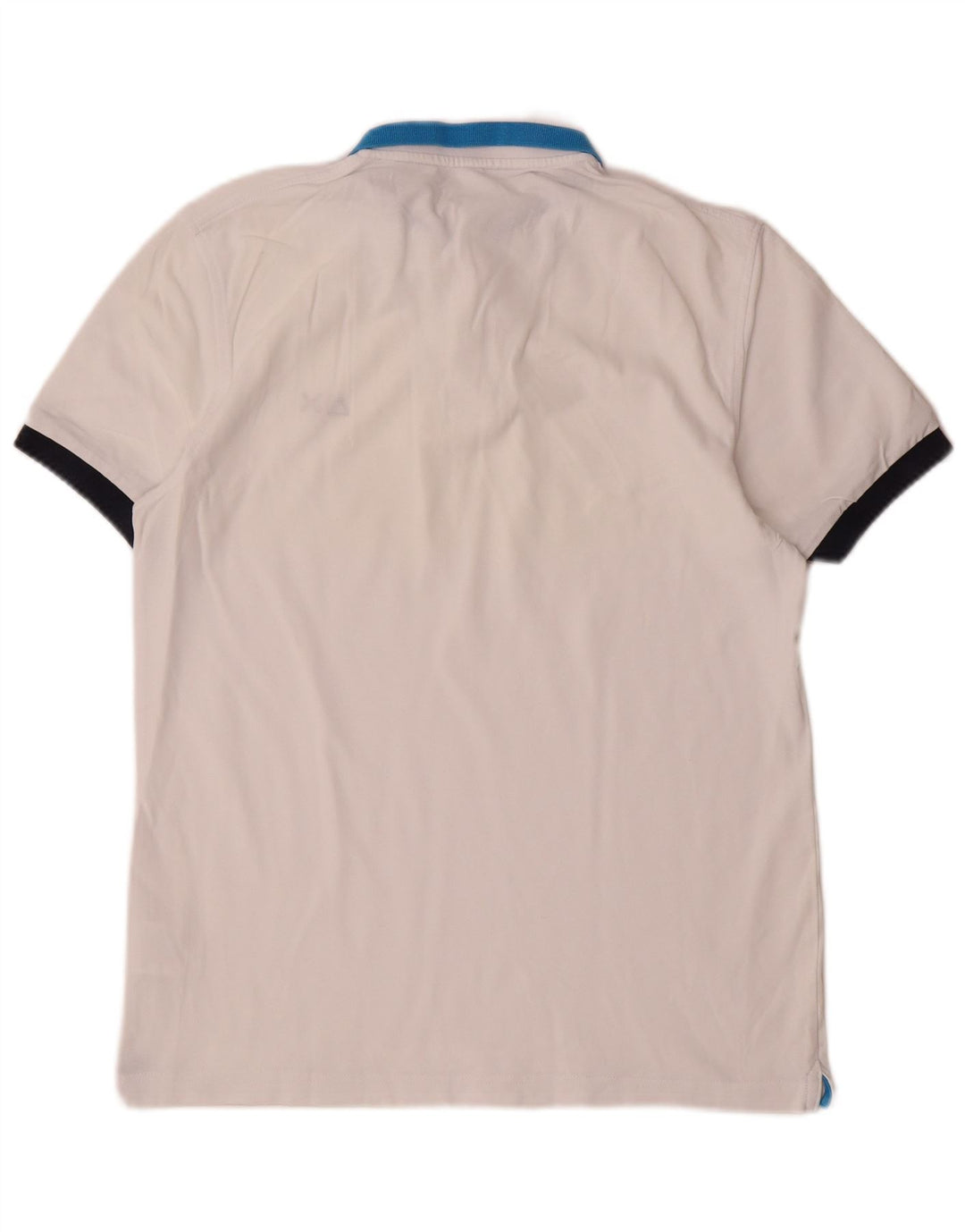Camisa polo masculina Sun68, algodão colorblock branco médio