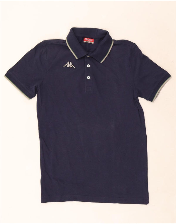 Camisa polo masculina Kappa de algodão azul marinho médio