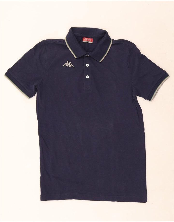 Camisa polo masculina Kappa de algodão azul marinho médio