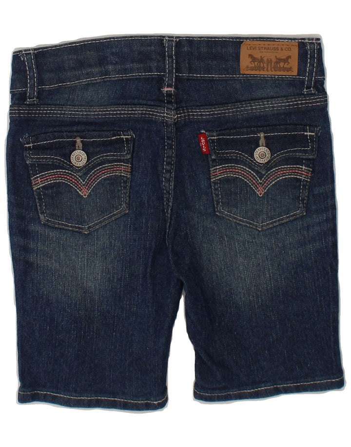 LEVI'S Girls Bermuda Shorts 3-4 Years W22  Navy Blue Cotton Vintage Levi's and Second-Hand Levi's from Messina Hembry 