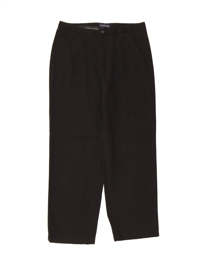 DOCKERS Womens Straight Chino Trousers W28 L26  Black Cotton Vintage Dockers and Second-Hand Dockers from Messina Hembry 
