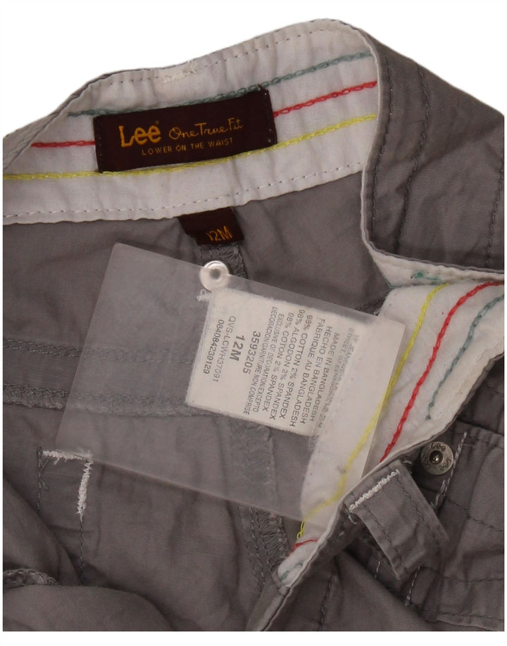 LEE Shorts feminino casual US 12 grande W34 algodão cinza