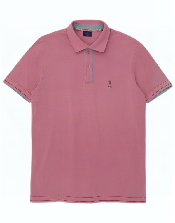 Camisa polo masculina Trussardi Jeans XL algodão rosa