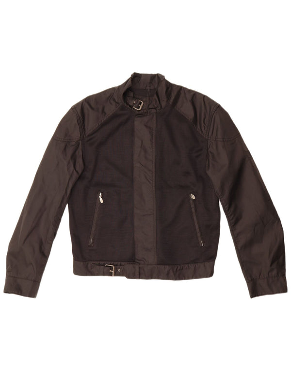 Belstaff Mens Racer Jacket UK 40 grande bloco colorido preto