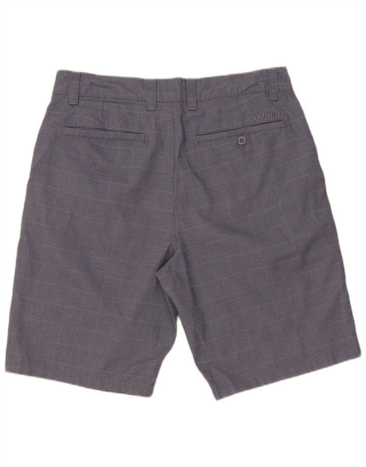 Shorts Chino Masculino O'Neill W32 Poliéster Xadrez Azul Médio