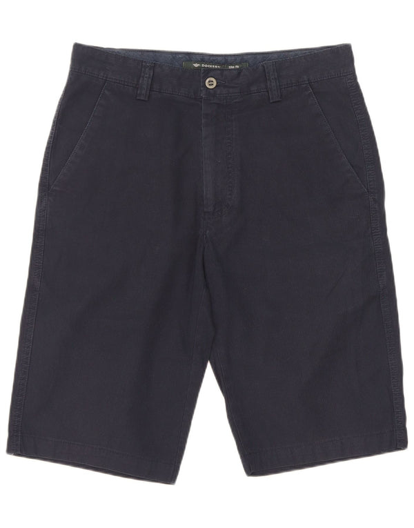 Dockers Mens Slim Fit Chino Shorts W30 Médio Azul Marinho