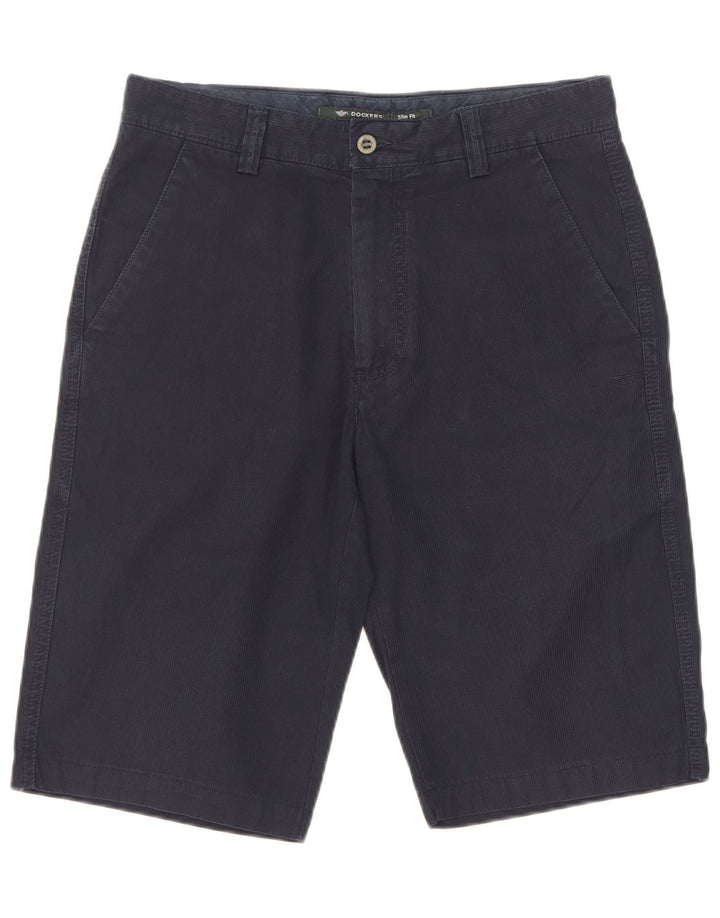 Dockers Mens Slim Fit Chino Shorts W30 Médio Azul Marinho