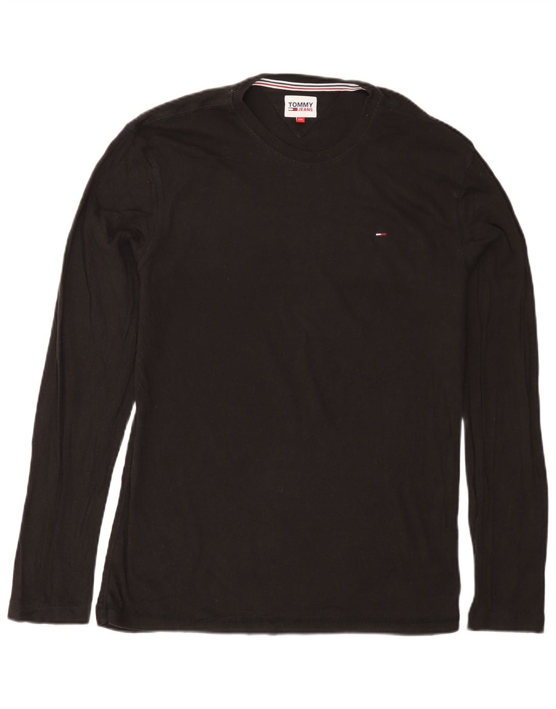Top masculino TOMMY HILFIGER manga comprida 2XL algodão preto