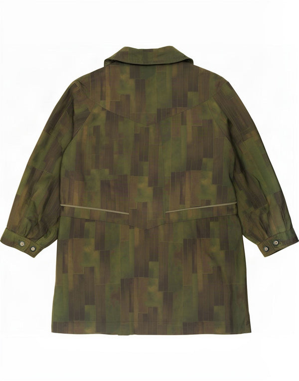 Capa de chuva feminina vintage UE 42 grande verde
