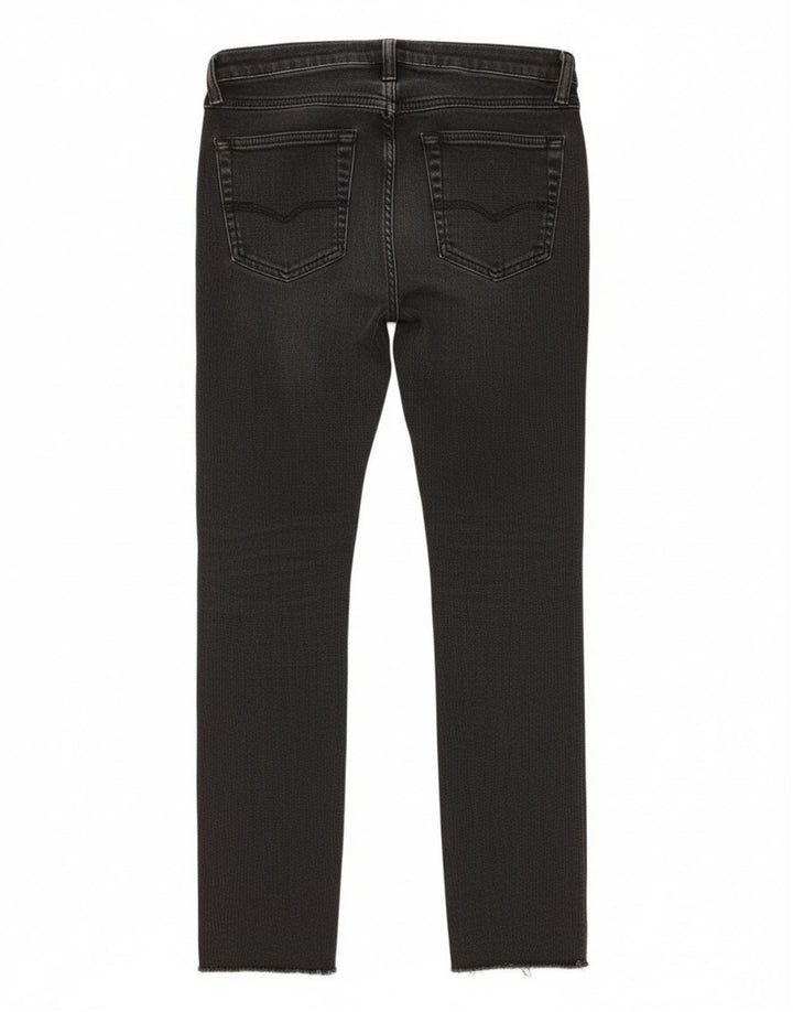 Jeans Slim Feminino Diesel W24 L26 Preto Poliacrílico