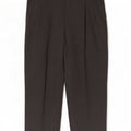 Calça masculina Lacoste Pegged Suit tamanho 46 grande W36 L27 lã cinza