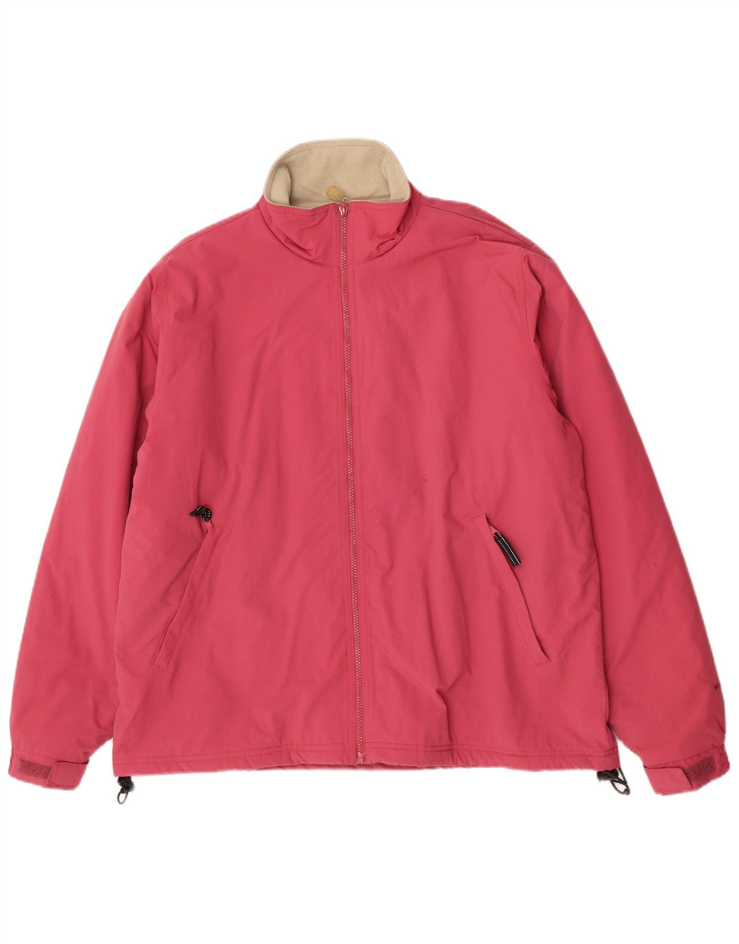 Jaqueta corta-vento masculina Woolrich Reino Unido 42 XL rosa nylon