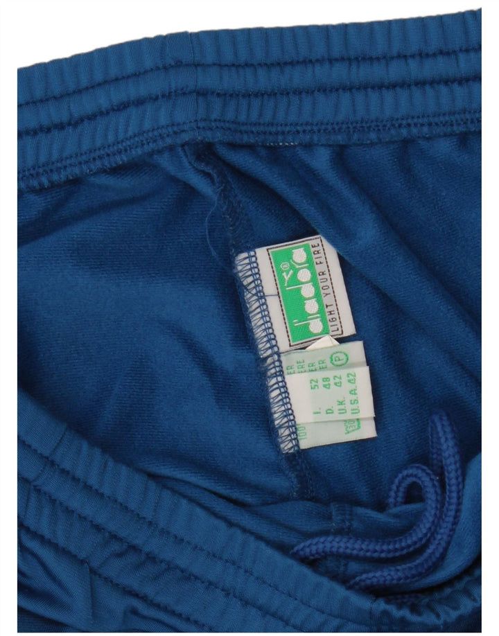 Calça de treino masculina Diadora IT 52 grande poliéster azul