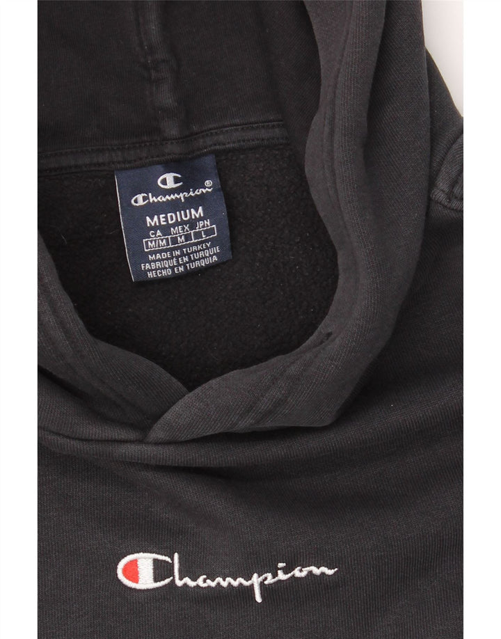 CHAMPION Mens Hoodie Jumper Medium Black Cotton Vintage Champion and Second-Hand Champion from Messina Hembry 