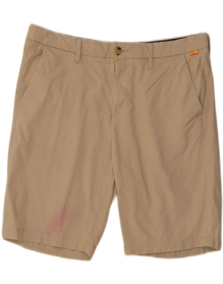 TIMBERLAND Mens Chino Shorts W35 Grande Algodão Bege