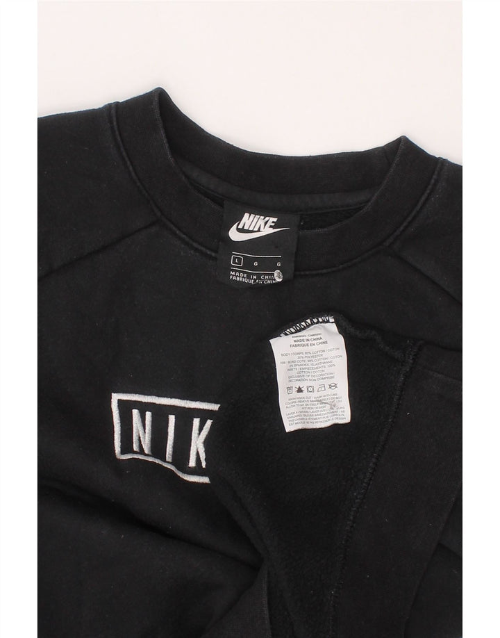 Moletom gráfico Nike Boys Jumper 12-13 anos grande bloco colorido preto