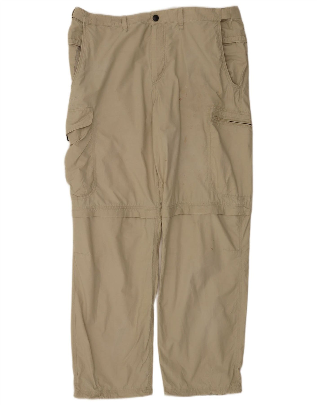 Calça cargo reta masculina Marks & Spencer W36 L31 algodão bege