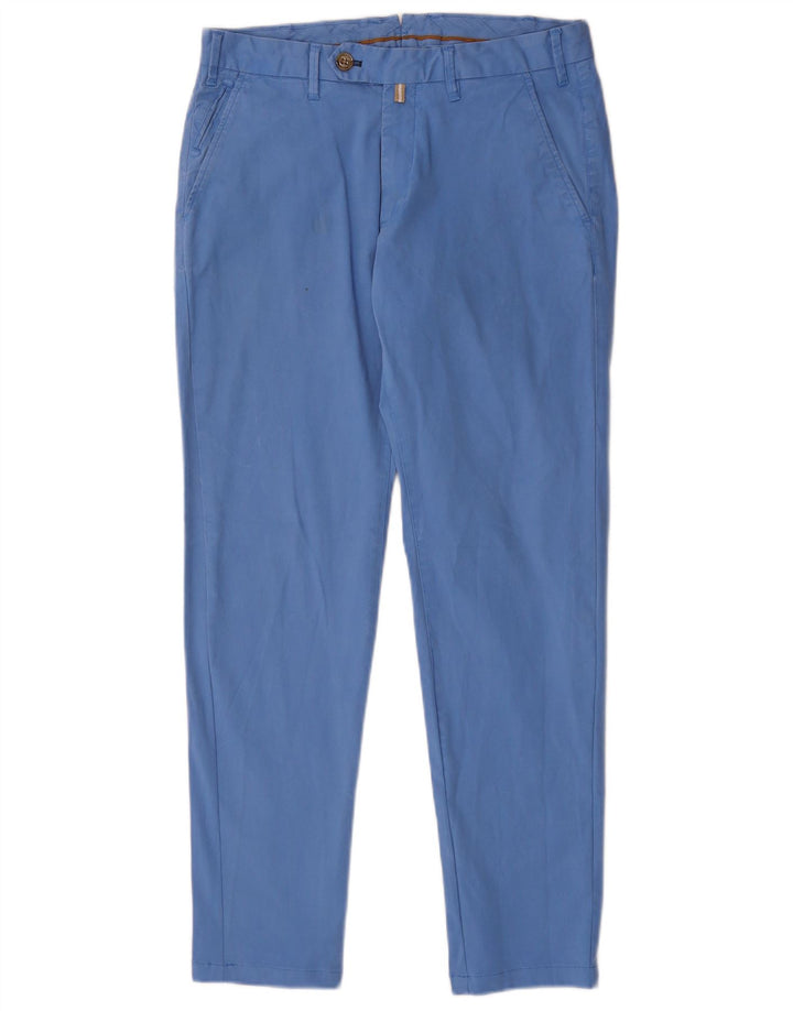 Calça Chino Masculina Slim Fit Massimo Dutti EU 40 Médio W31 L29 Azul