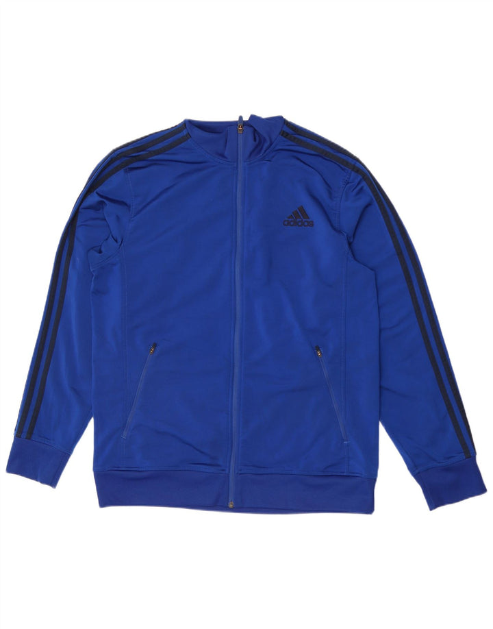 Adidas Mens Treino Top Jaqueta Grande Azul Poliéster