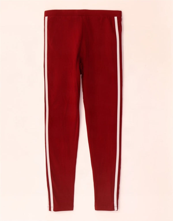 Leggings Adidas Femininas UK 10 Pequenas Marrom Algodão