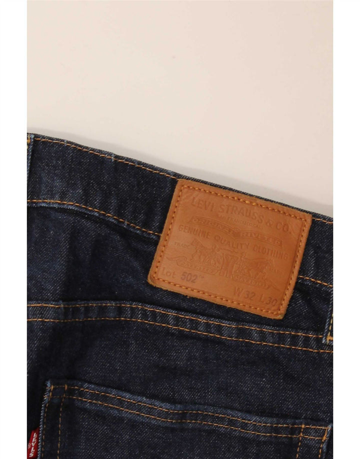 Calça jeans feminina Levi's 502 Straight W32 L30 azul marinho