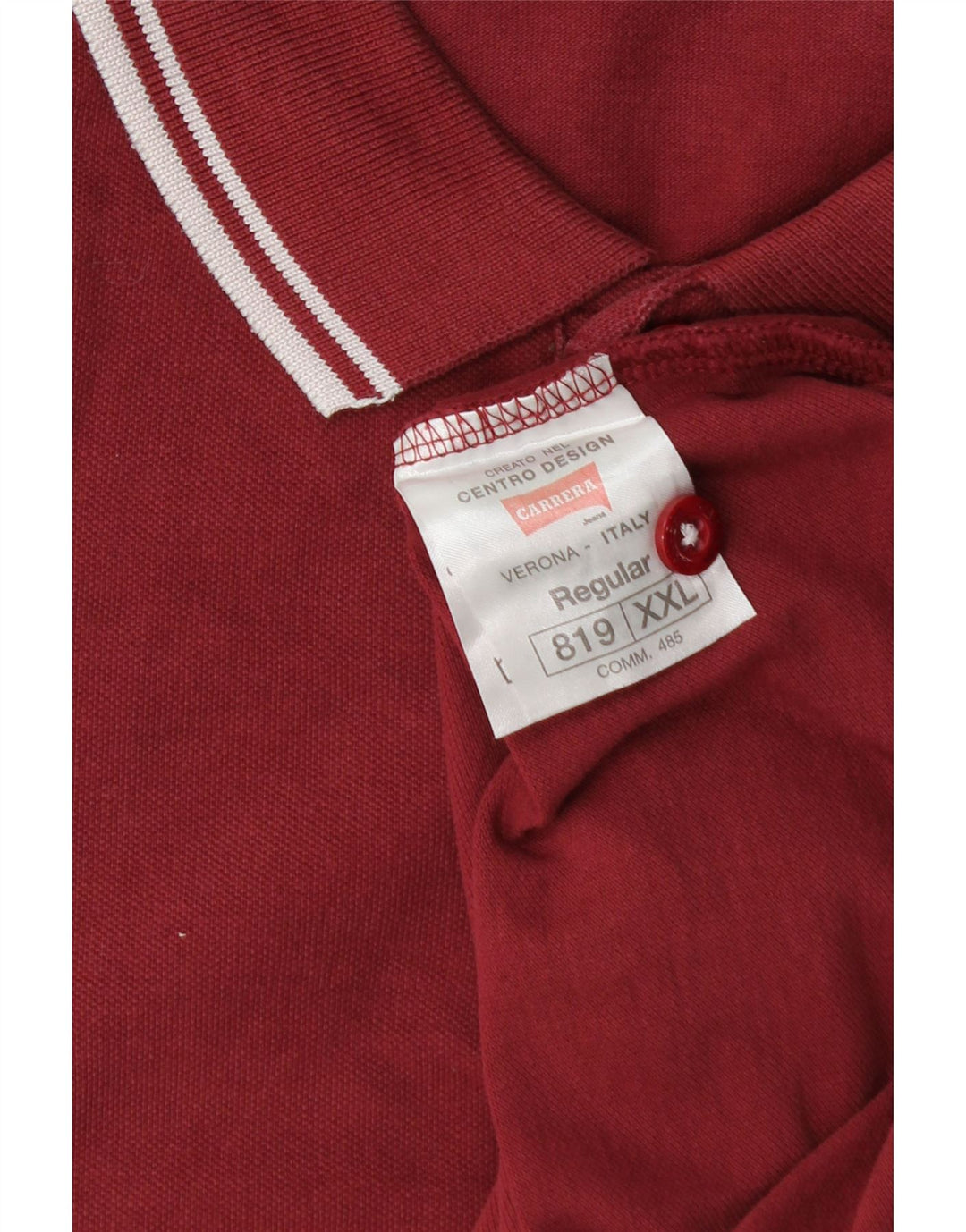 Camisa polo masculina CARRERA Regular Fit 2XL algodão marrom