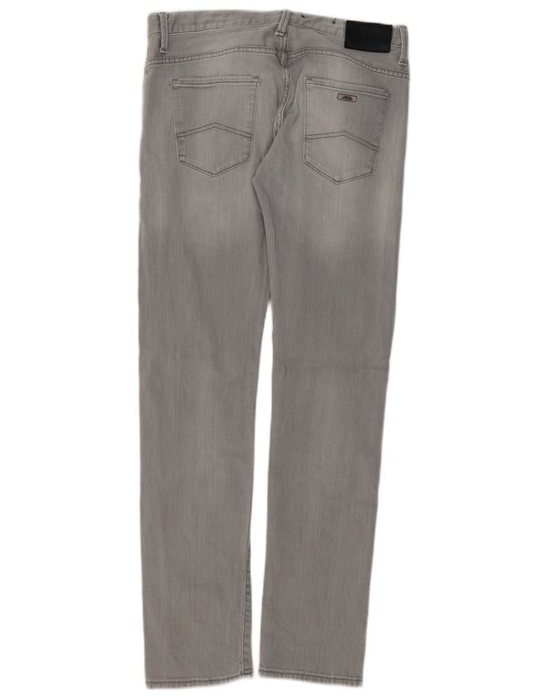 Armani Exchange Mens Slim Jeans W30 L32 Cinza Algodão