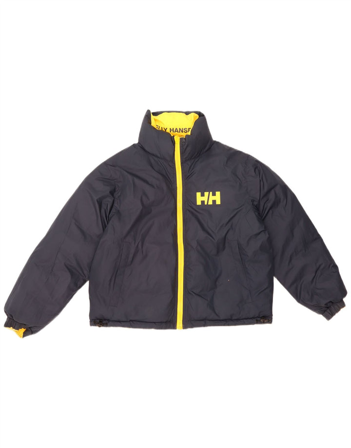 Jaqueta acolchoada superdimensionada reversível feminina Helly Hansen Reino Unido 10 pequena amarela