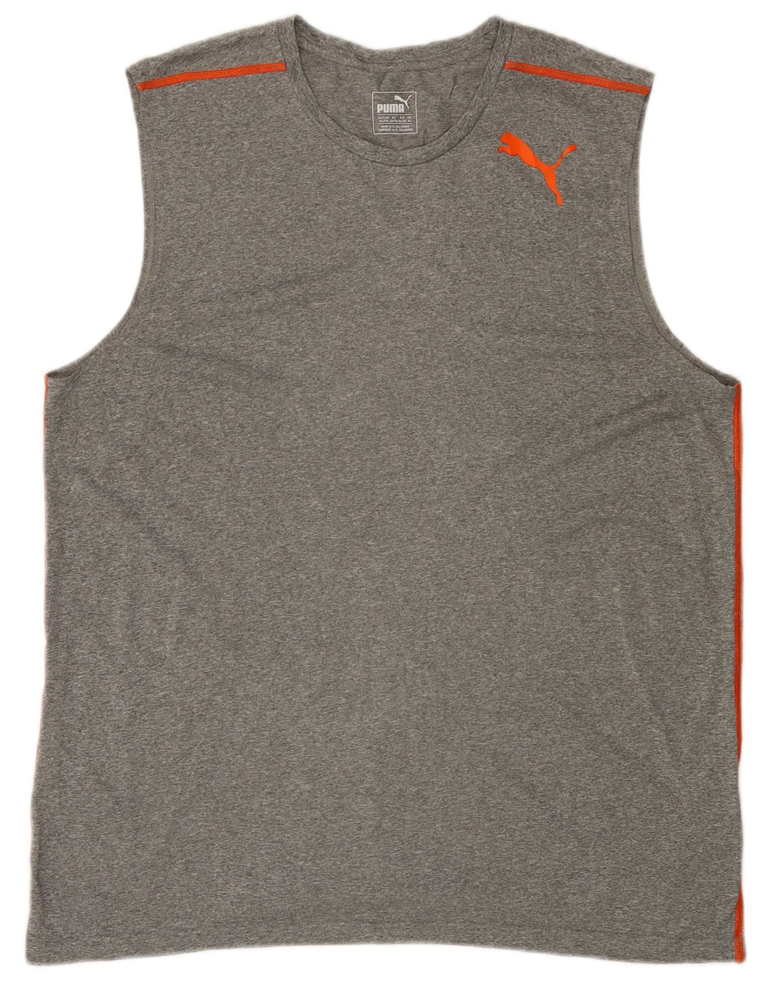 PUMA Colete Masculino Top XL Cinza Poliéster