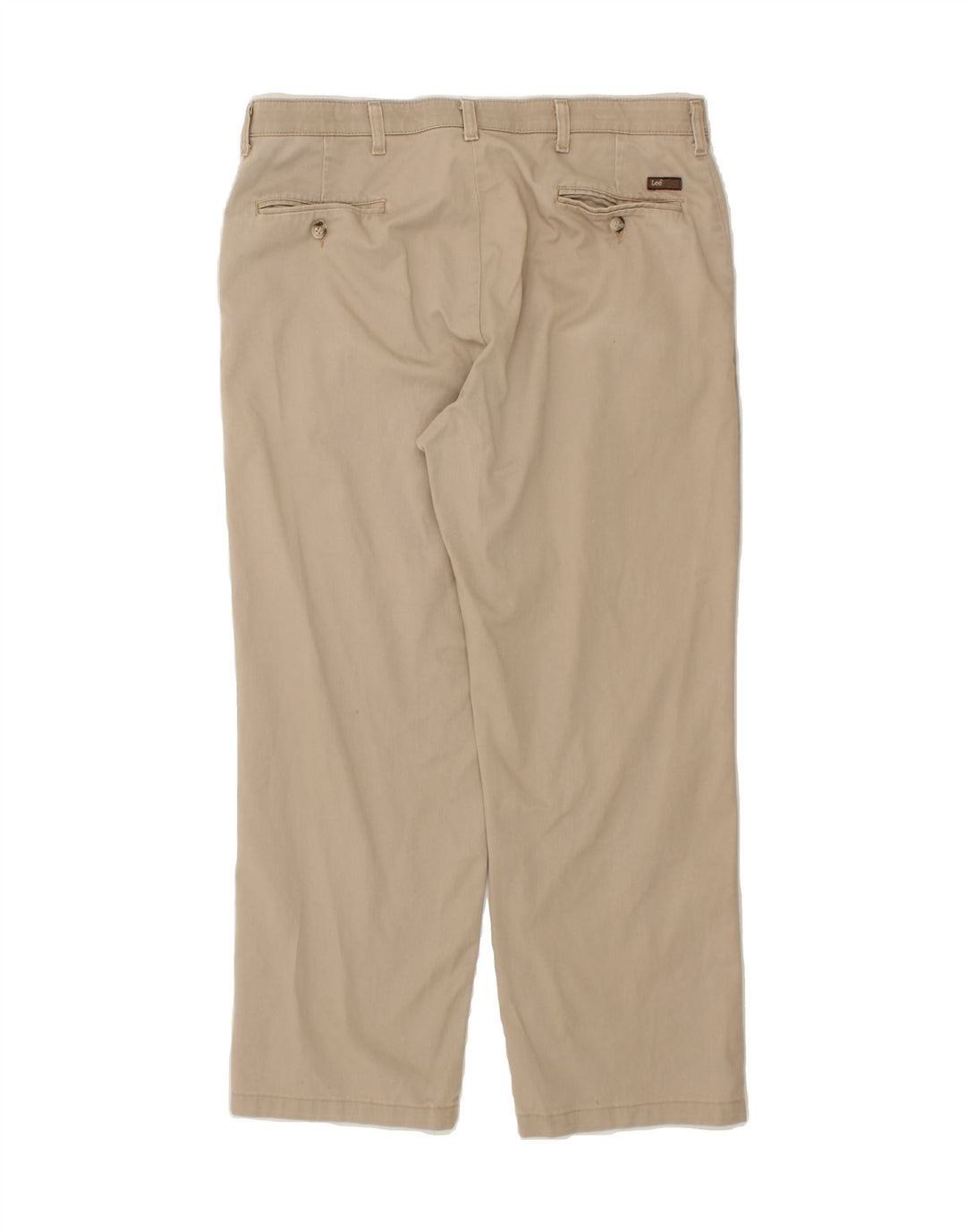 LEE Mens Custom Fit Straight Chino Trousers W36 L30 Beige Cotton Vintage Lee and Second-Hand Lee from Messina Hembry 