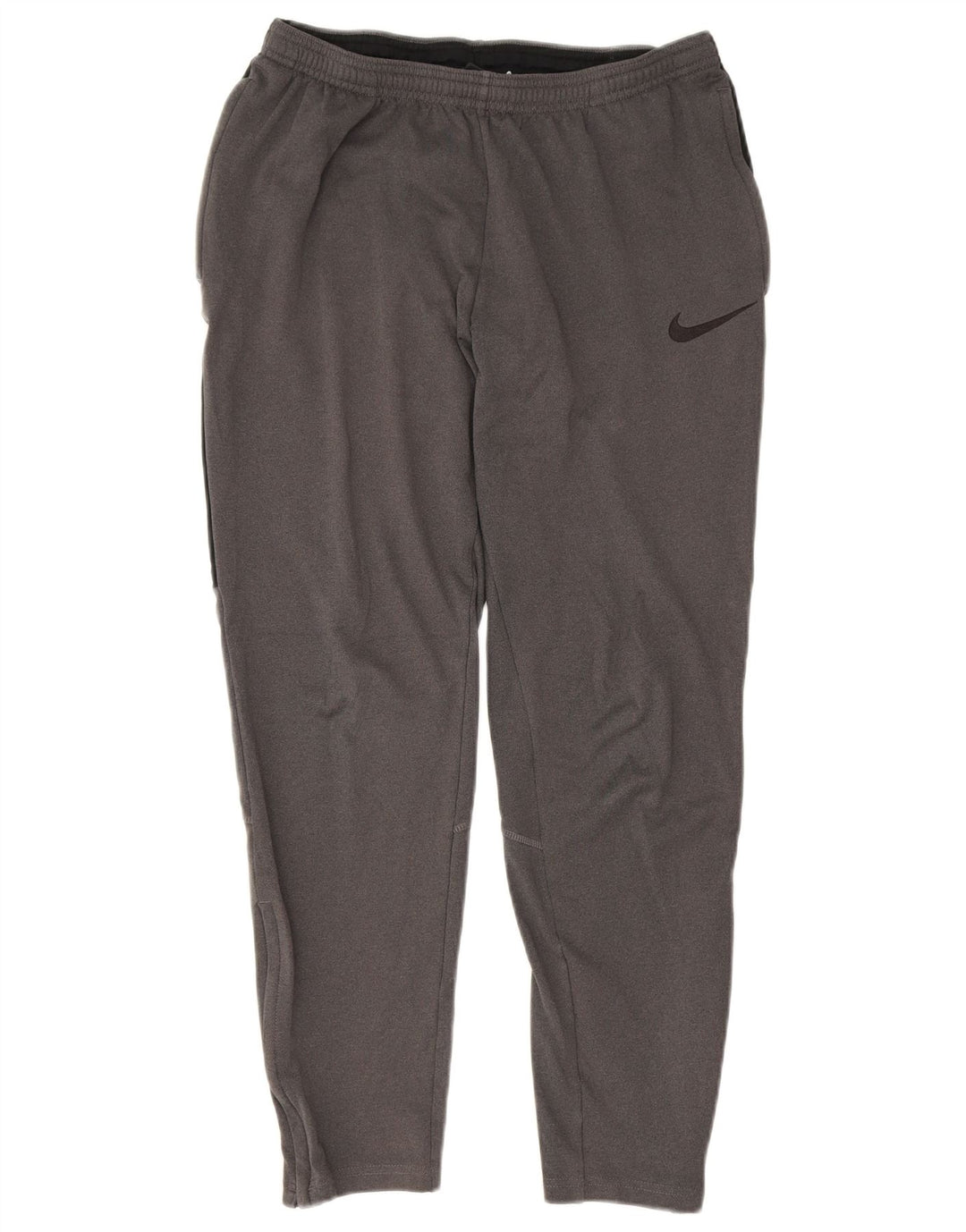 Calça de treino Nike masculina Dri Fit pequena cinza poliéster