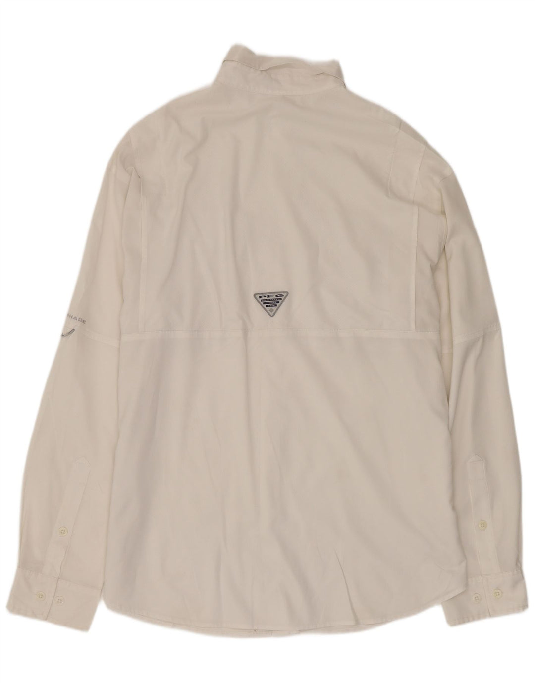 Columbia Camisa masculina média poliéster branco