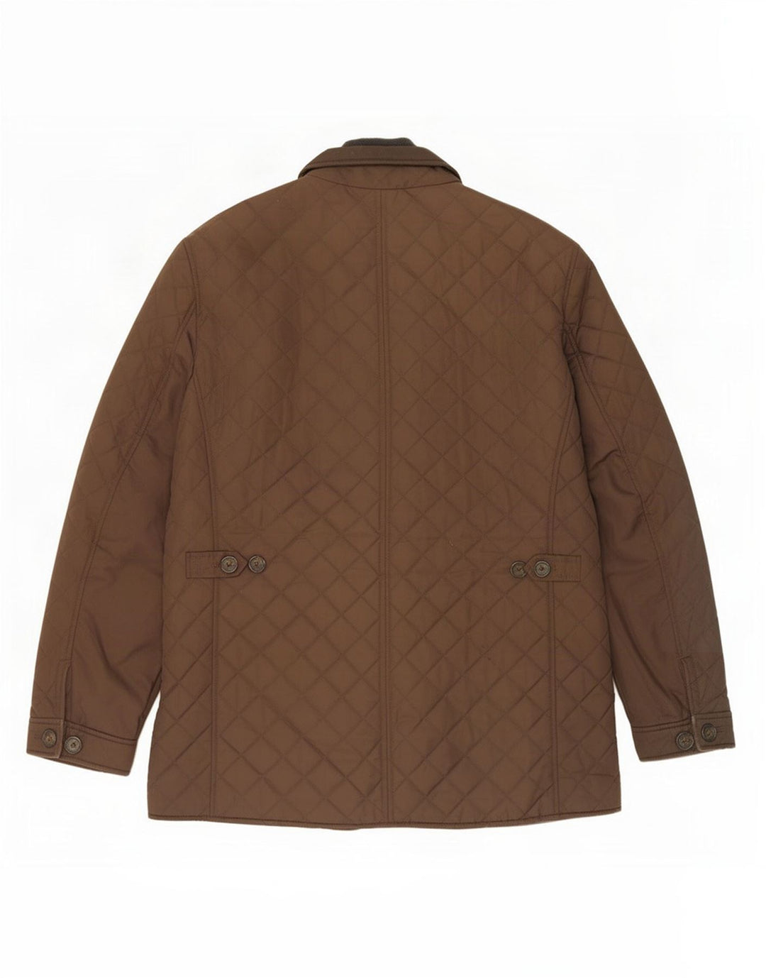 Jaqueta acolchoada masculina Marks & Spencer Reino Unido 40 grande poliéster marrom