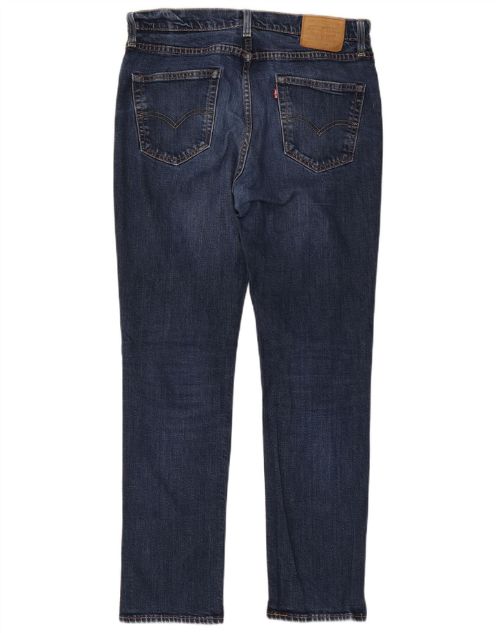 Levi's Masculino 511 Slim Jeans W34 L32 Azul Marinho Algodão