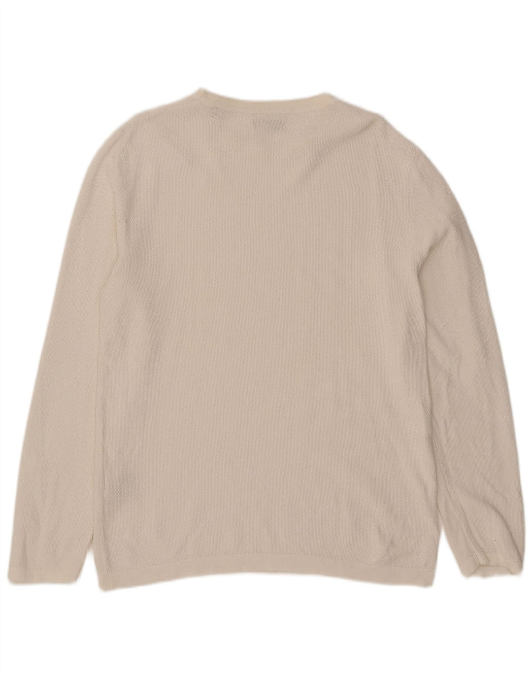 Suéter masculino Jack & Jones com gola redonda, grande algodão branco