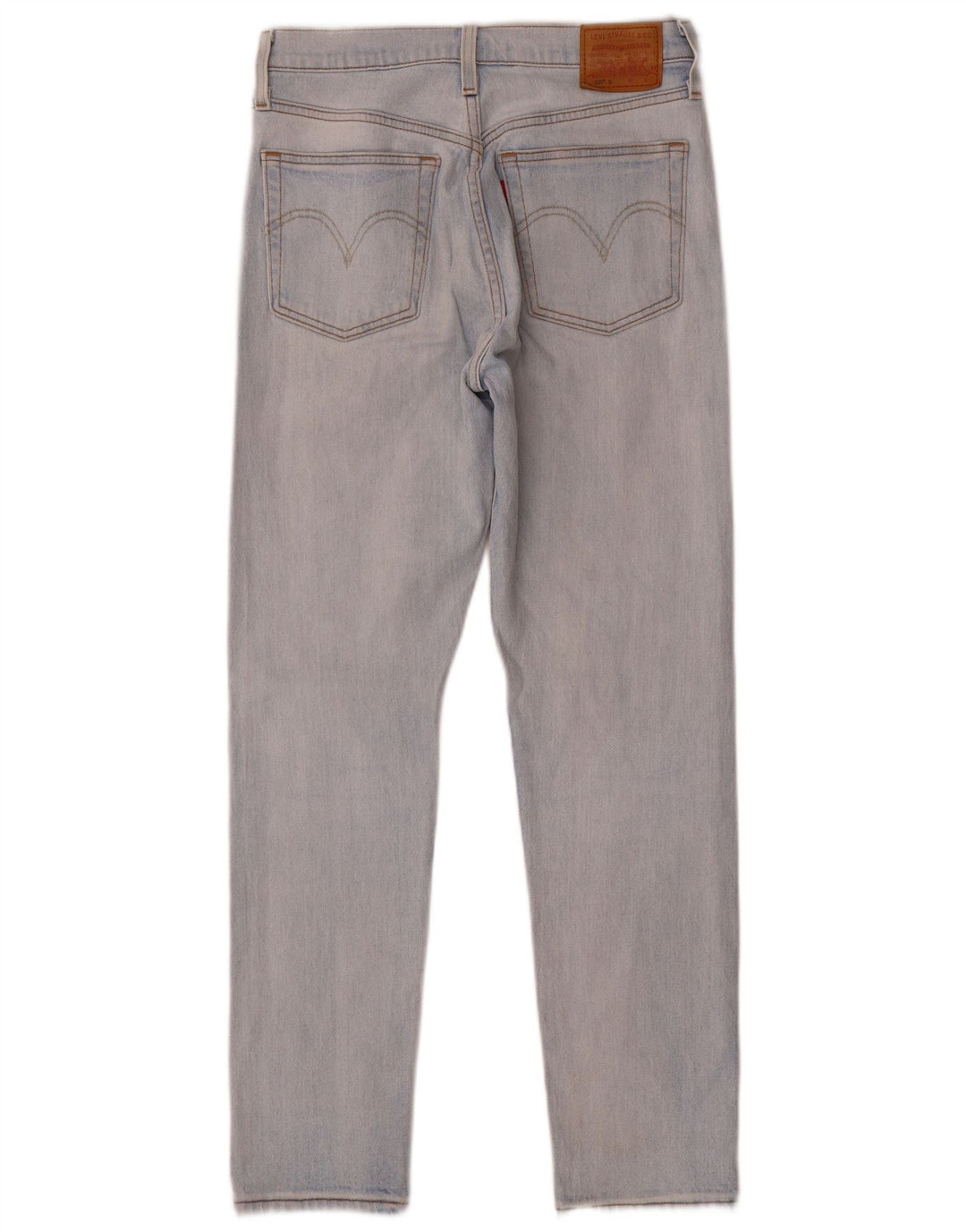 Calça jeans feminina Levi's 501 Straight W26 L28 azul algodão