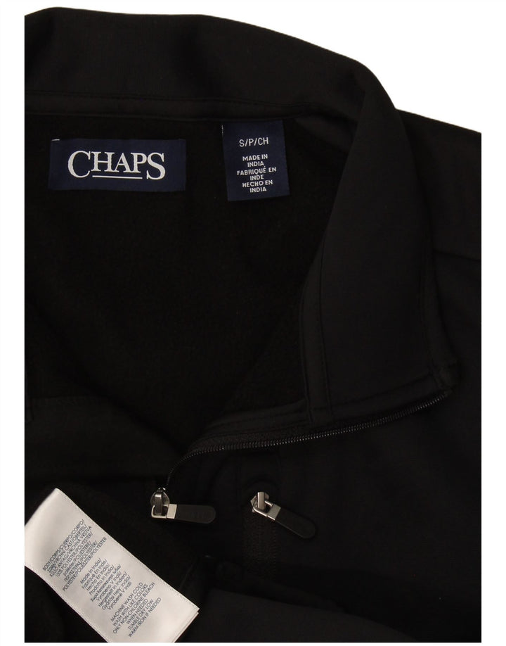 Chaps Mens Sem Mangas Jaqueta Top Pequeno Poliéster Preto