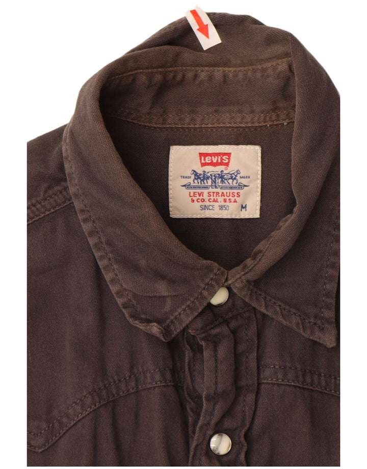 Camisa masculina Levi's cinza médio algodão