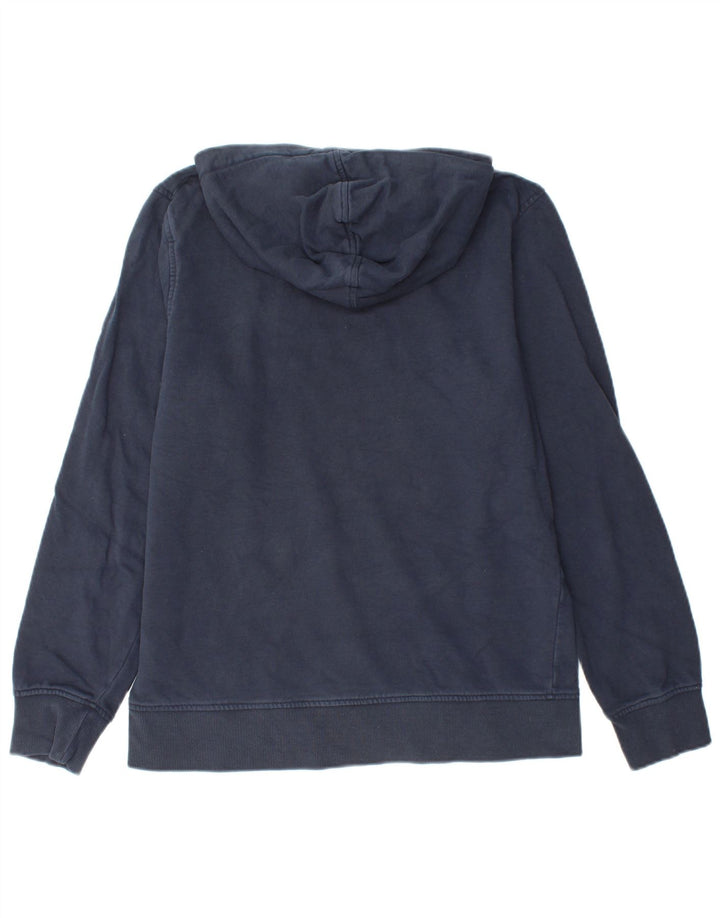Suéter com capuz gráfico masculino JACK & JONES médio algodão azul marinho
