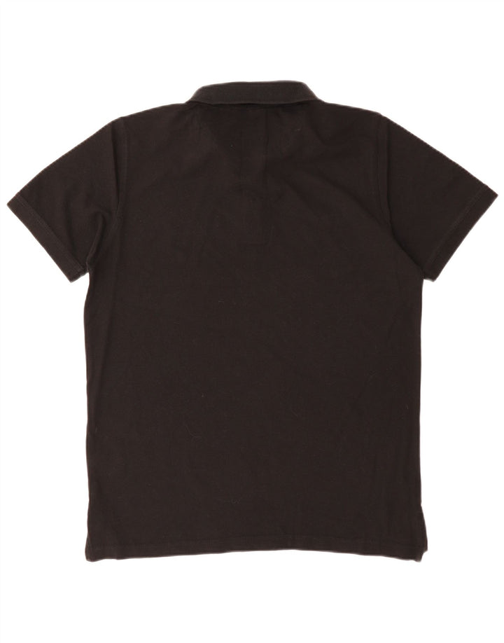 Camisa polo masculina Pierre Cardin Regular Fit de algodão preto médio