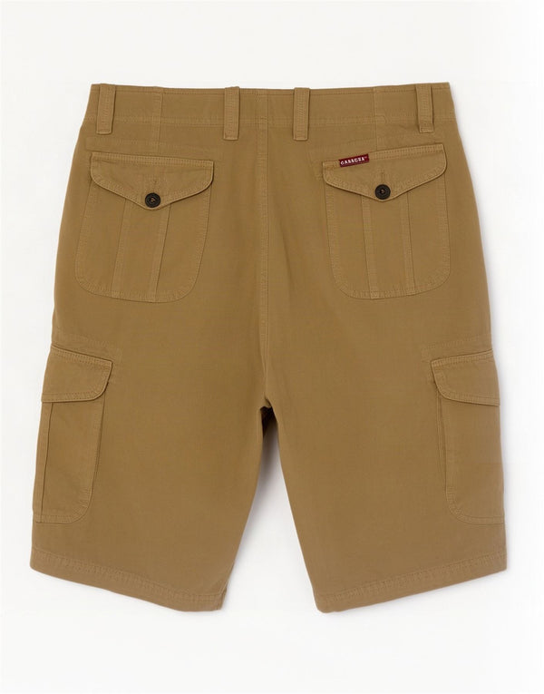 Carrera Mens Cargo Shorts W33 Médio Algodão Cáqui