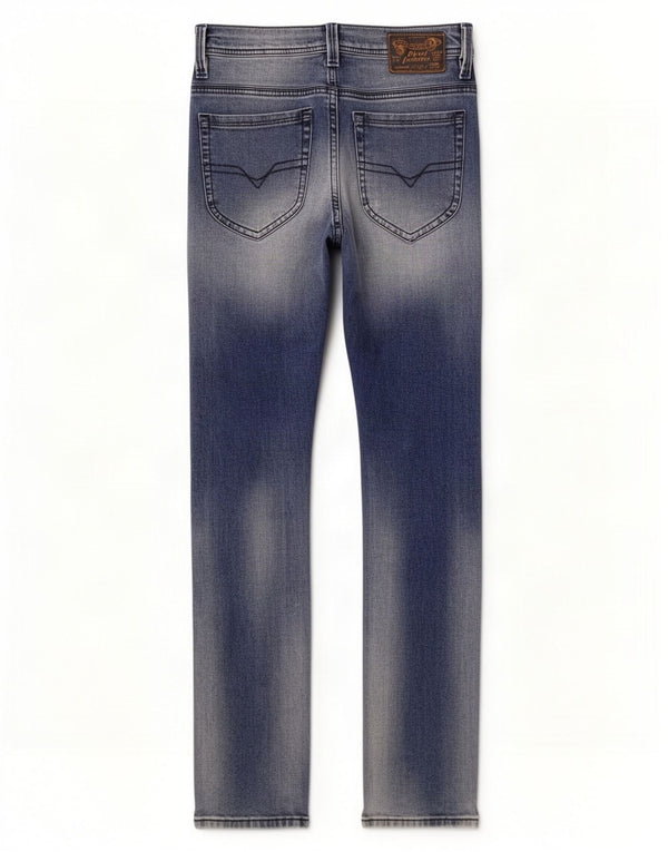 Diesel feminino Thanaz Slim Skinny Jeans W28 L32 Azul Algodão