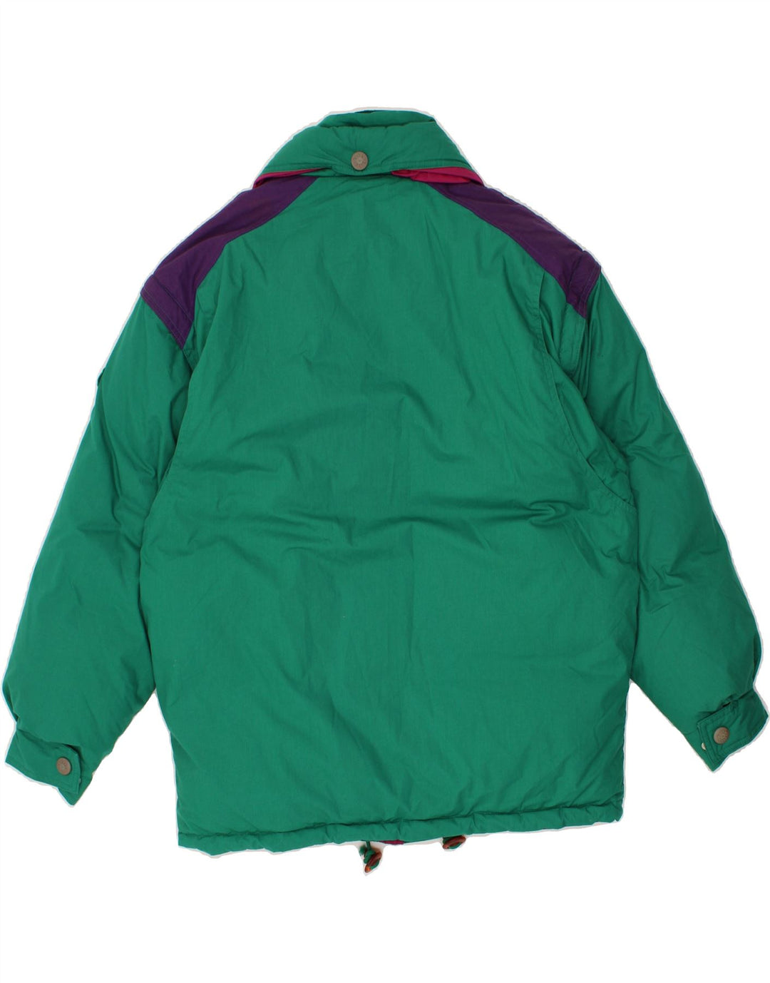 Jaqueta acolchoada masculina DIADORA UK 38 poliéster colorblock verde médio