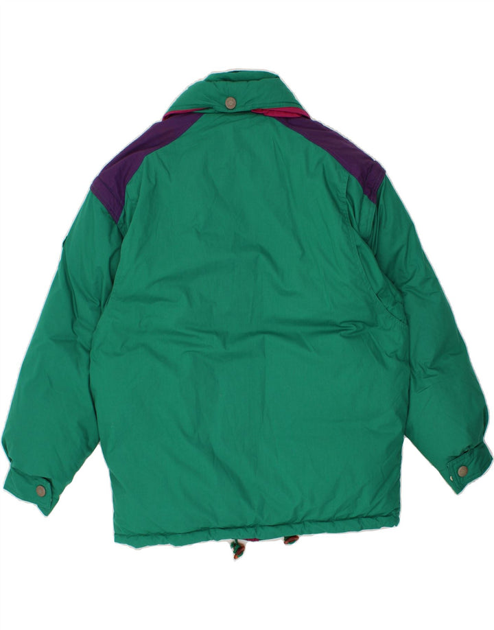 Jaqueta acolchoada masculina DIADORA UK 38 poliéster colorblock verde médio