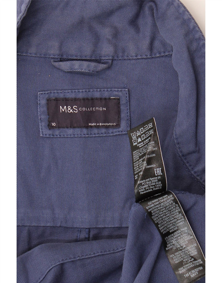 Jaqueta utilitária feminina grande Marks & Spencer Reino Unido 10 pequena azul marinho